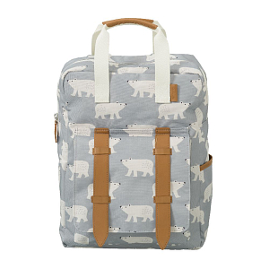 Рюкзак Fresk "Полярный медведь", серый, большой, водонепроницаемый